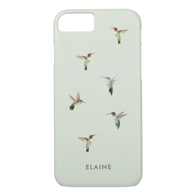Custom Ruby-throated Hummingbirds Case-Mate iPhone Case (Back)
