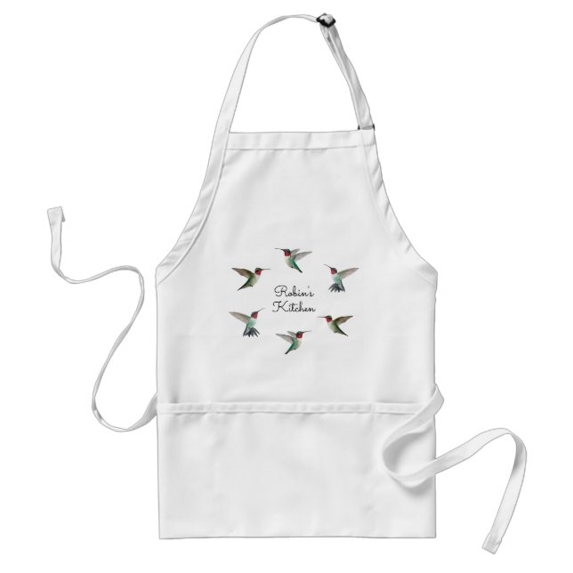 Custom Ruby-throated Hummingbirds Standard Apron (Front)