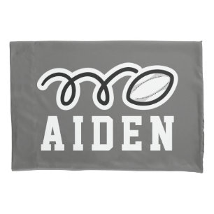 Custom rugby sport pillowcase for children's room