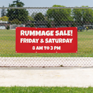 Custom Rummage Sale Banner