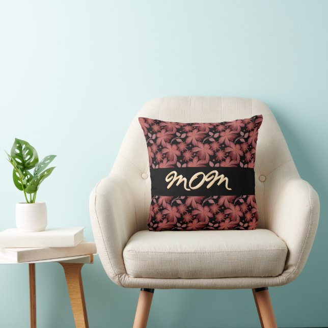 Custom Rust Floral Seamless Pattern  Cushion (Chair)