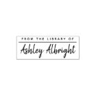 Custom Rustic Brush Script "From The Library Of"