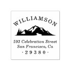 Custom Rustic Mountain Family Name Return Address