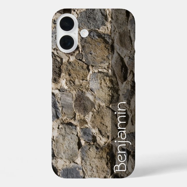 Custom Rustic Rock Wall Abstract Photograph Case-Mate iPhone Case (Back)