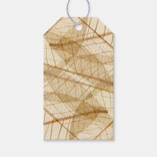 Custom Rustic Sheer Lace Leaves Gift Tags