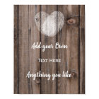Custom Rustic Wedding Sign – Fingerprint Heart