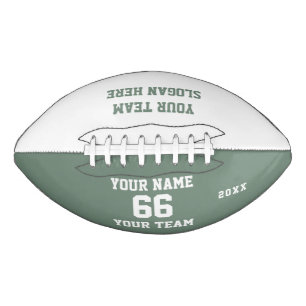 Custom sage Football with Name, Number, Team American Football