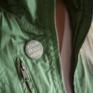 Custom Sage Green Logo Button Professional Brand