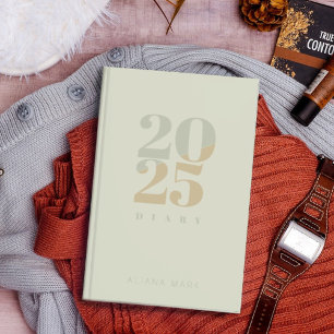 Custom Sage Green Minimal 2025 Calendar  Planner