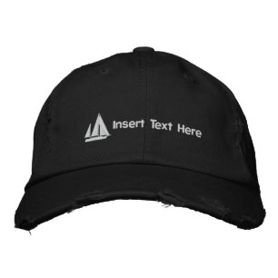 Custom Sailboat Embroidered Hat