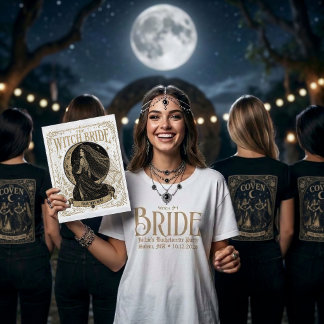 Custom Salem Witch Bachelorette Bride Coven T-Shirt