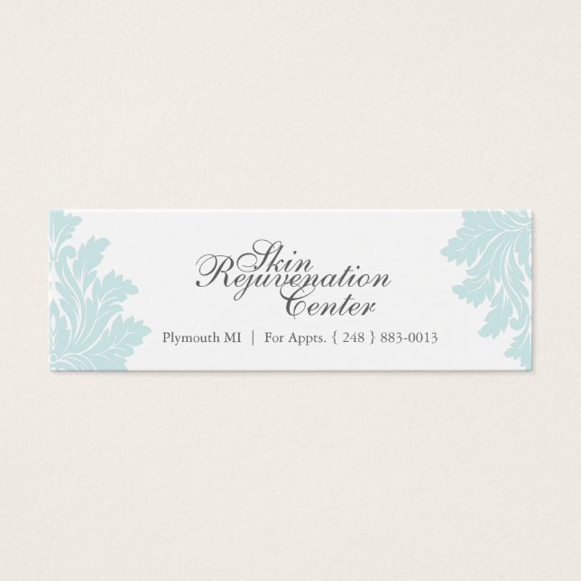 Custom Salon and Spa Tags (Front)