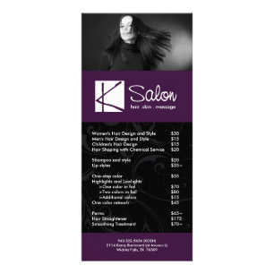 Custom Salon Rack Card