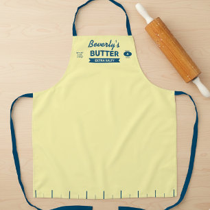 Custom Salty Butter Chef Apron Funny Baker 