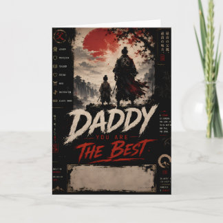 Custom Samurai Spirit Father’s Day Card