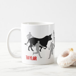 Custom, San Fermin Pamplona, encierro / bull run, Coffee Mug