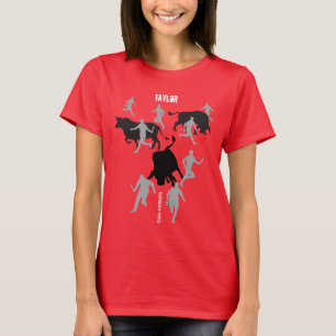 Custom, San Fermin Pamplona, encierro / bull run, T-Shirt