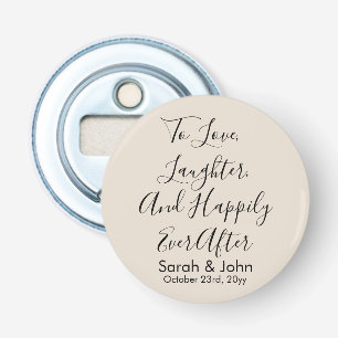 Custom Sand Personalised Script Wedding Reception Bottle Opener