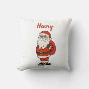 Custom Santa Claus Christmas Flip Flops Cushion