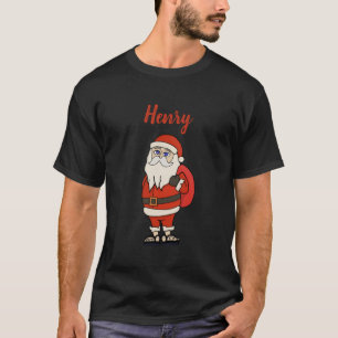 Custom Santa Claus Christmas Flip Flops T-Shirt