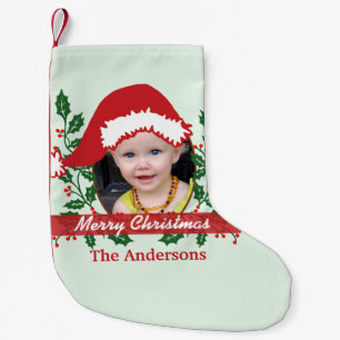 Custom Santa Hat to Personalise Small Christmas Stocking
