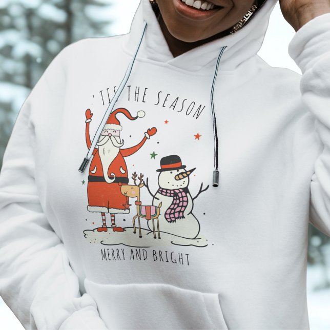 Custom Santa Snowman Star Hygge Christmas Reindeer Hoodie (Creator Uploaded)