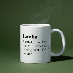 Custom Sarcastic Definition Coffee Mug for Women