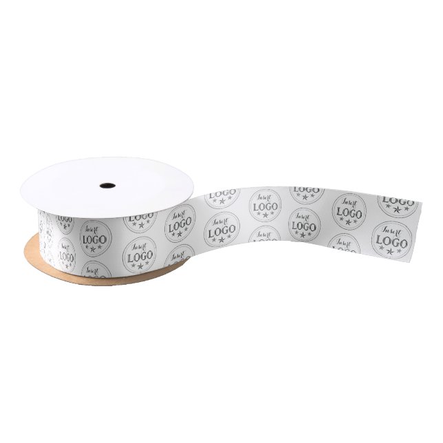 Custom Satin Ribbon with Your Business Logo (Spool)