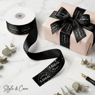 Custom Satin Ribbon with Your Business Logo