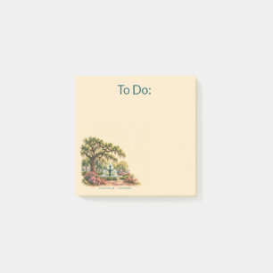 Custom Savannah Georgia Vintage Garden Travel Art Post-it Notes