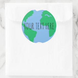 Custom Save planet earth day stickers