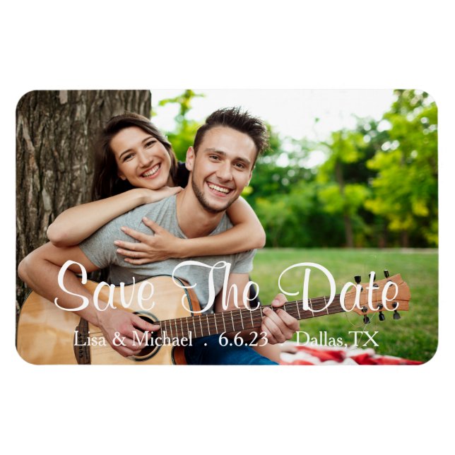 Custom Save The Date Magnet (Horizontal)