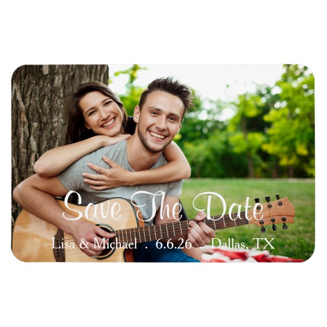 Custom Save The Date Magnet (Horizontal)