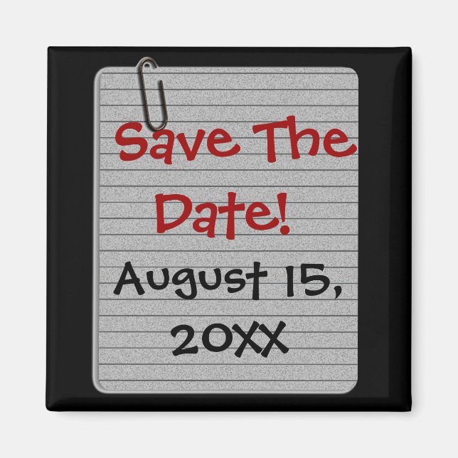 Custom Save The Date! Magnet (Front)