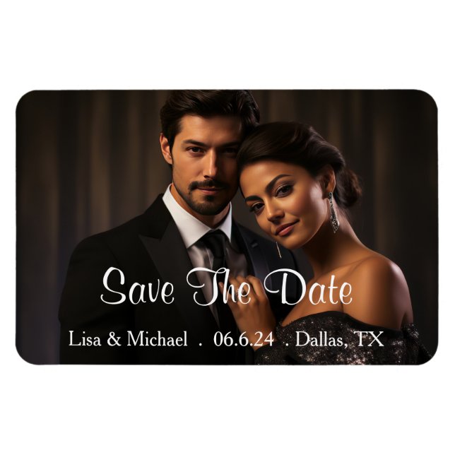 Custom Save The Date Magnet (Horizontal)