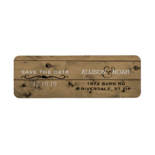 Custom Save the Date   Rustic Barn Wood  Wedding