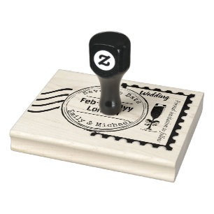 Custom Save the Date Wedding Stamp POSTAGE style