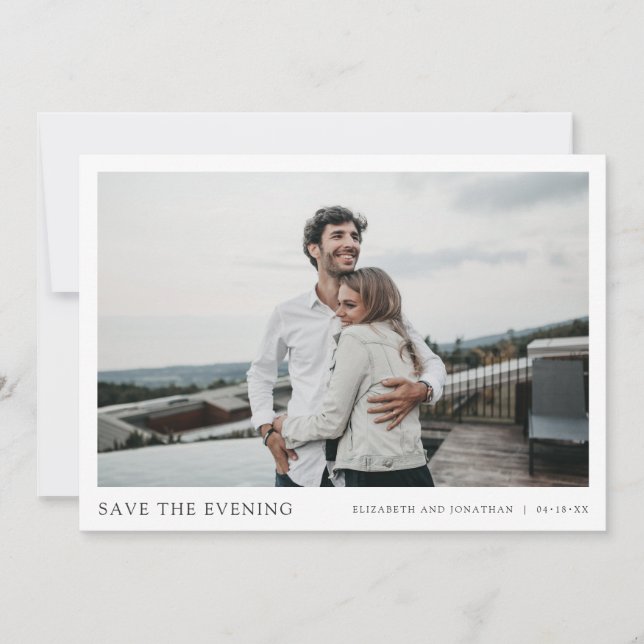 Custom Save the Evening Photo Date (Front)