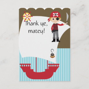 Custom Savvy Pirate Thank You