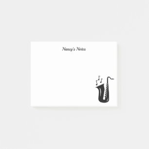 Custom saxophone post it notes for saxophonist