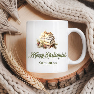 Custom Scandinavian Christmas Name Coffee Mug