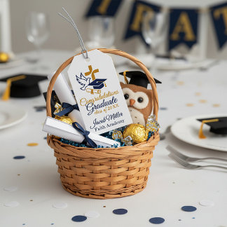 Custom school and year christian graduation gift tags