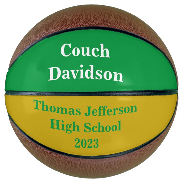 Custom School Basketball Coach Awards (Front)