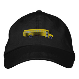 Custom School Bus Embroidery Embroidered Hat