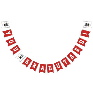 Custom School Colours You Graduated Class of Bunting