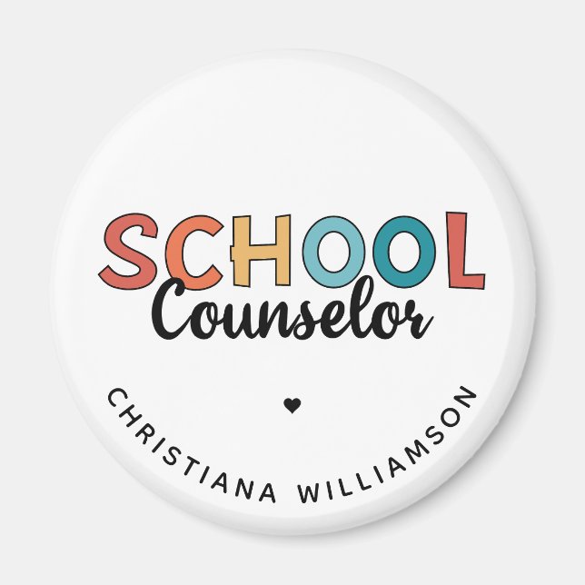 Custom School Counsellor Appreciation Gifts Magnet (Front)