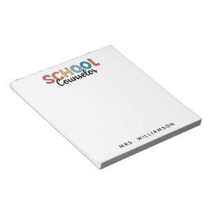 Custom School Counsellor Appreciation Gifts Notepad