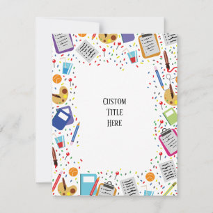 custom School Invitation