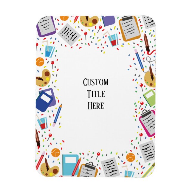 custom School Invitation Magnet (Vertical)