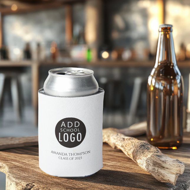 Custom School Logo Graduation Party Favour Can Cooler (Creator Uploaded)